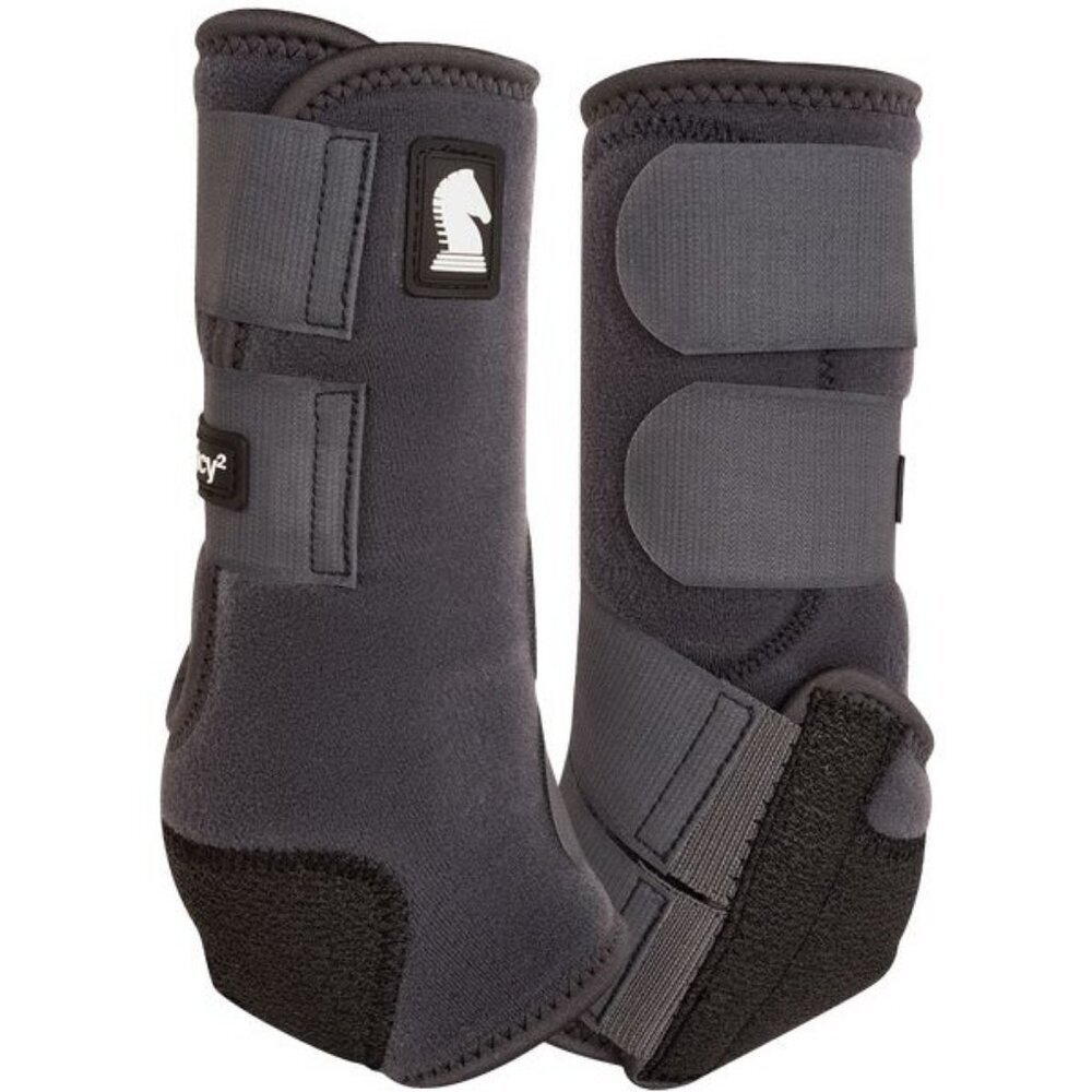 Classic Equine Legacy 2 Protective Boot Hind CLS202 Charcoal Large
